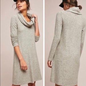Anthropologie Lisbeth Fleece Sweater Dress